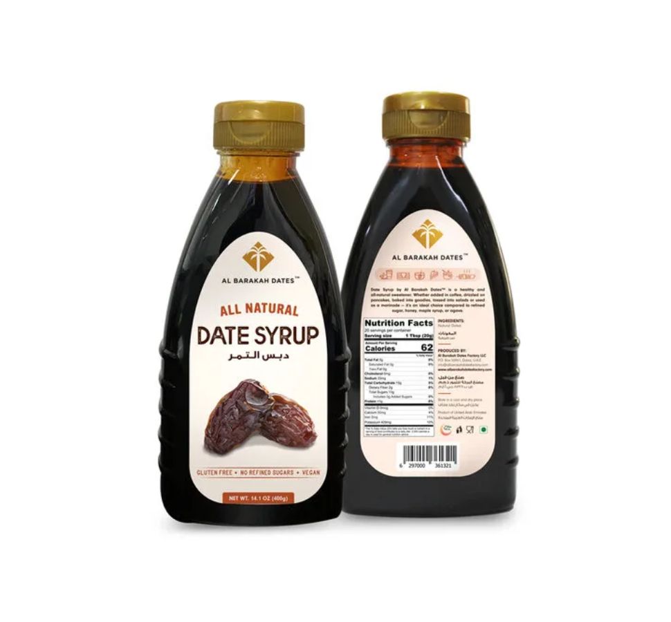 Dark Date Syrup packaging
